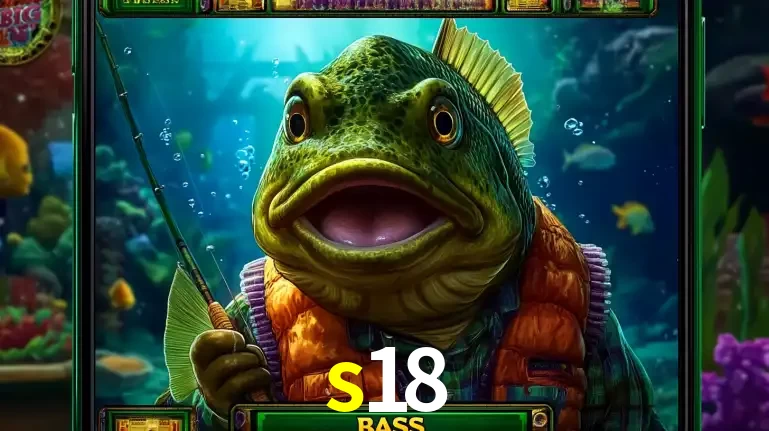 Personagem de peixe pescador do popular jogo de slot com tema de pescaria, uma das emocionantes opções de caça-níqueis para jogar e ganhar no cassino s18.